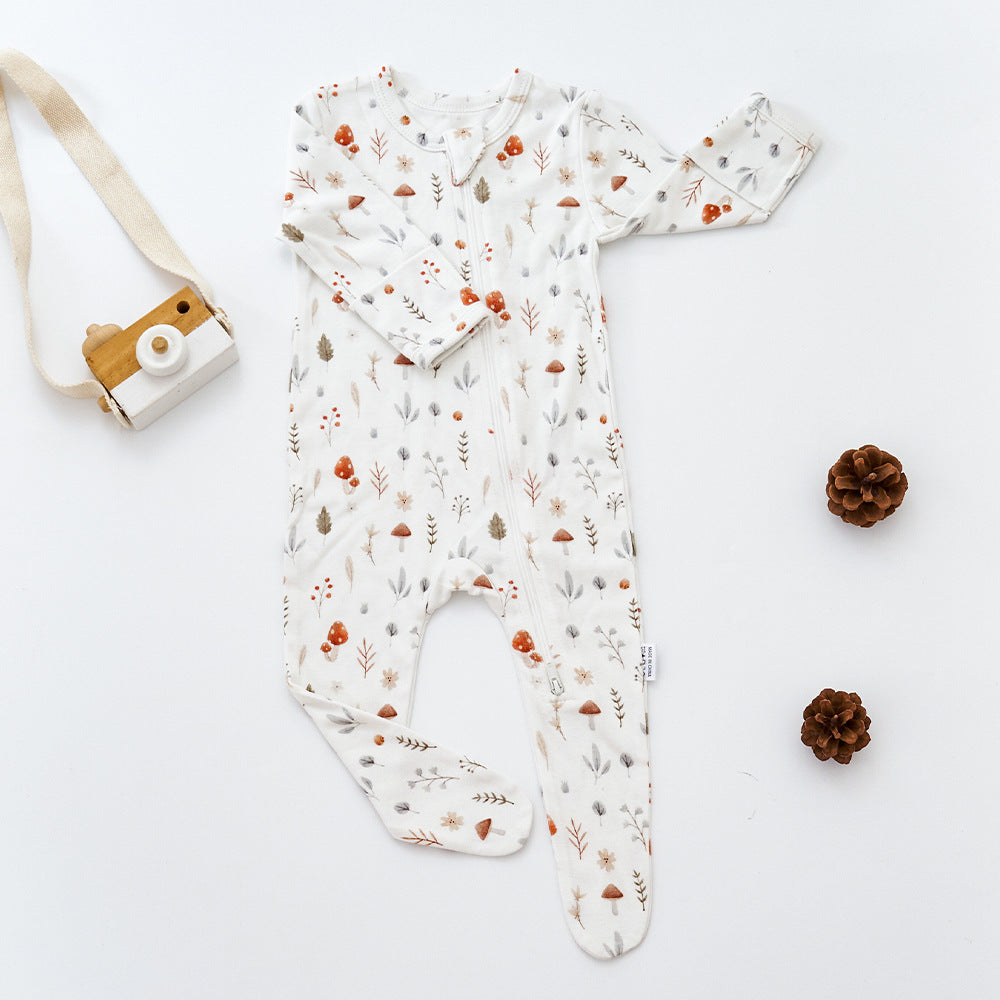 CloudCoton Bamboo Cotton Baby Pajama Jumpsuit - CloudCoton Sleepwear image