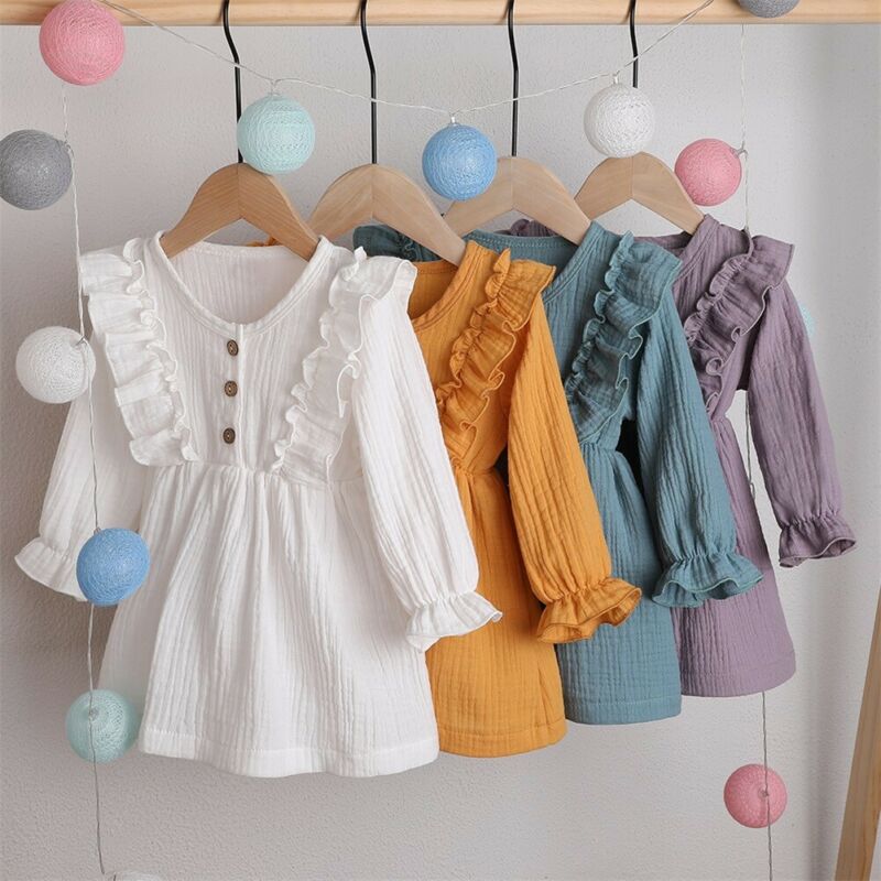 CloudCoton Girls Cotton Dress - CloudCoton Dress image