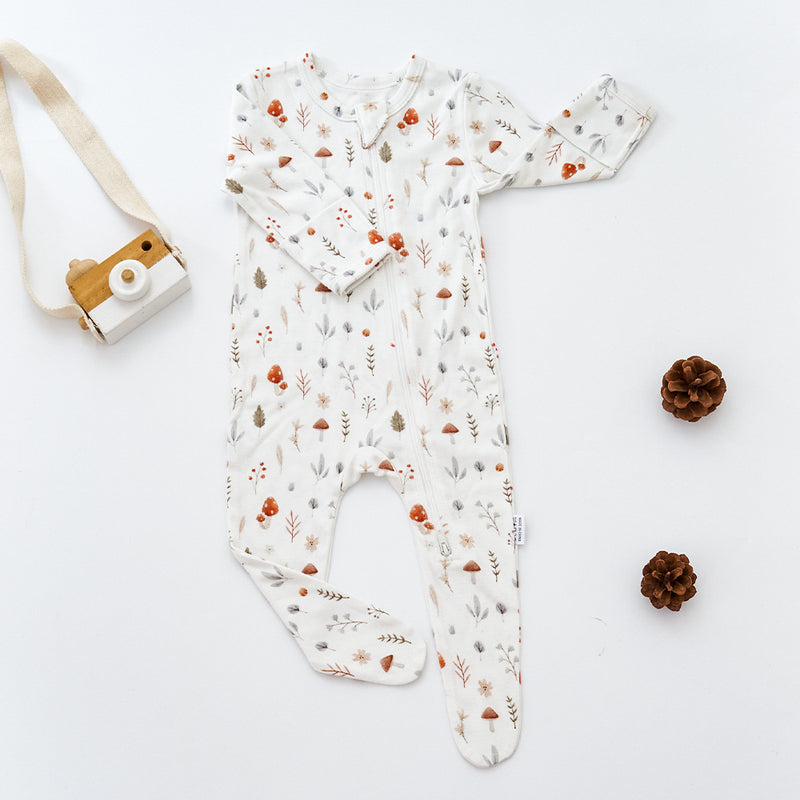 CloudCoton Bamboo Cotton Baby Pajama Jumpsuit - CloudCoton Sleepwear image