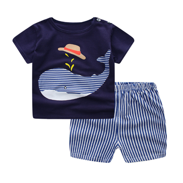 CloudCoton Baby Cotton Summer Clothing Set - CloudCoton Baby Clothing image