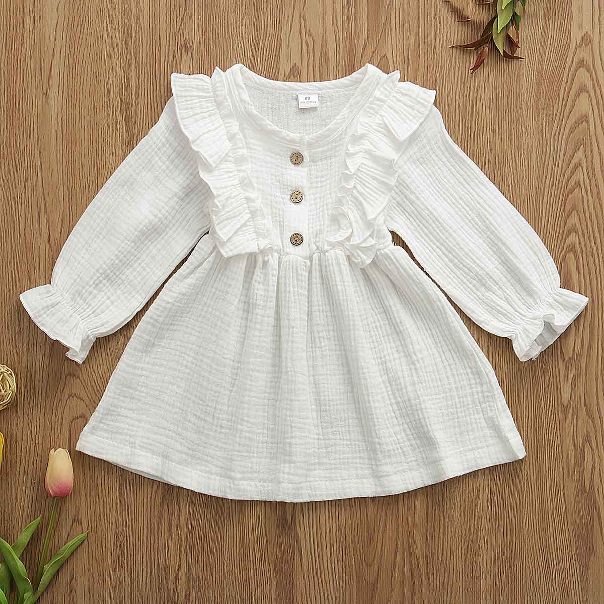 CloudCoton Girls Cotton Dress - CloudCoton Dress image