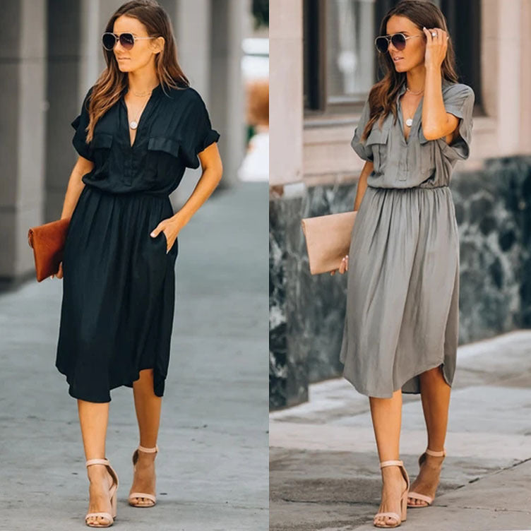 The Midnight Breeze Cotton Dress