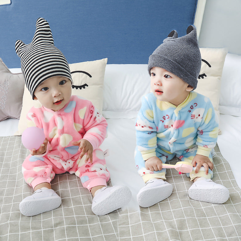 CloudCoton Baby Long Sleeve Cotton Romper - CloudCoton Baby Clothing image