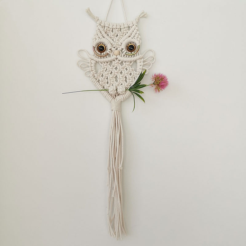 Cotton Woven Owl Wall Hanging