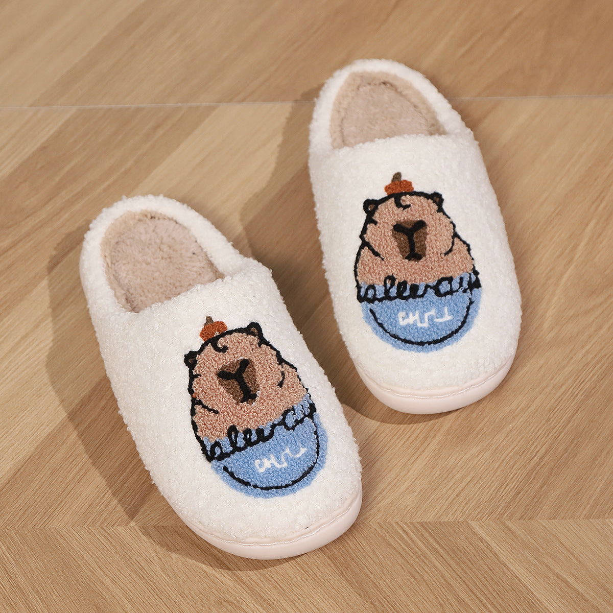 Capybara Cartoon Cotton Slippers