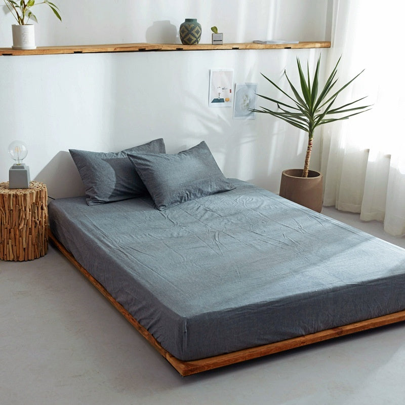 SoftNest Washed Cotton Mattress Cover